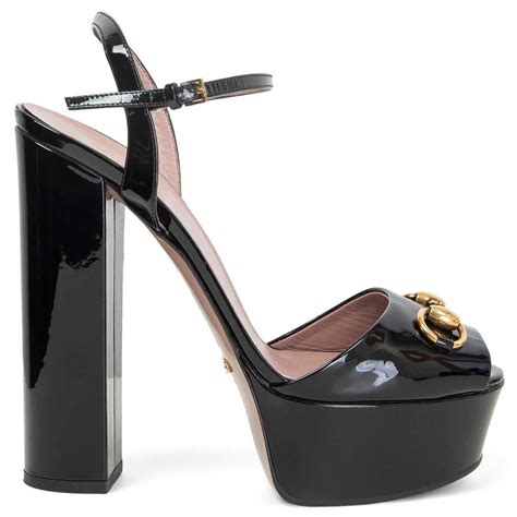 gucci heels platform|gucci claudie heels.